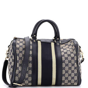 Gucci Vintage Web Boston Bag Gg Canvas #255077G75B